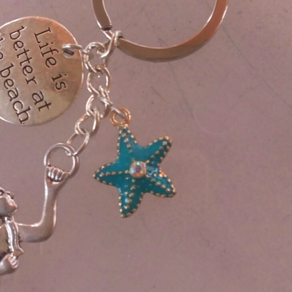 Mermaid Beach Theme Keychain - Picture 3 of 8